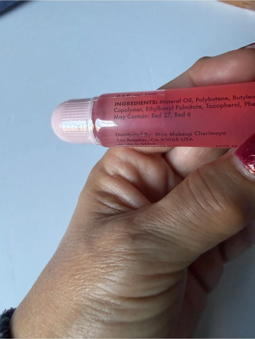 Cherimoya Max MakeupUltra Shine Pink Jelly Lip Gloss Peach & Strawberry 3 Pack